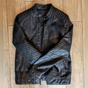 Express Black Leather Jacket XS